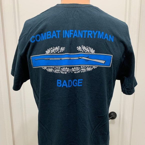 Combat Infantry Men Badge CIB T Shirt large - Picture 1 of 7